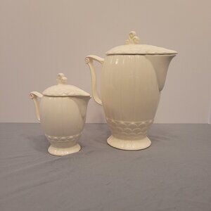 Erphila Germany Rare Mid Century Berkeley Pattern Large and Small Creamer